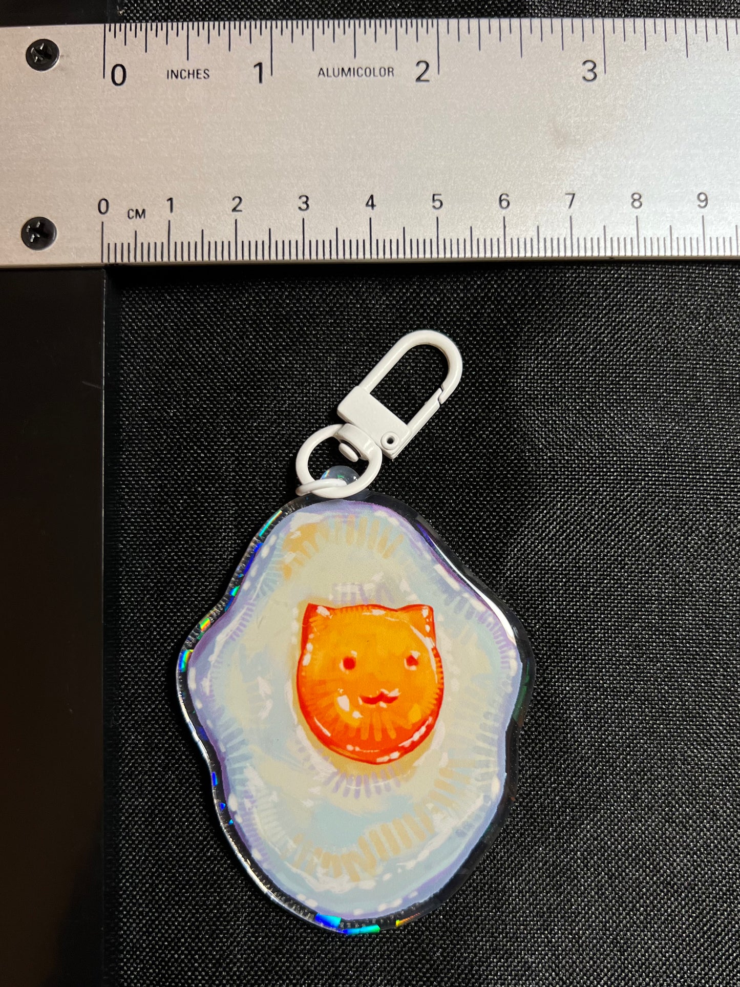 Egg Cat Keychain
