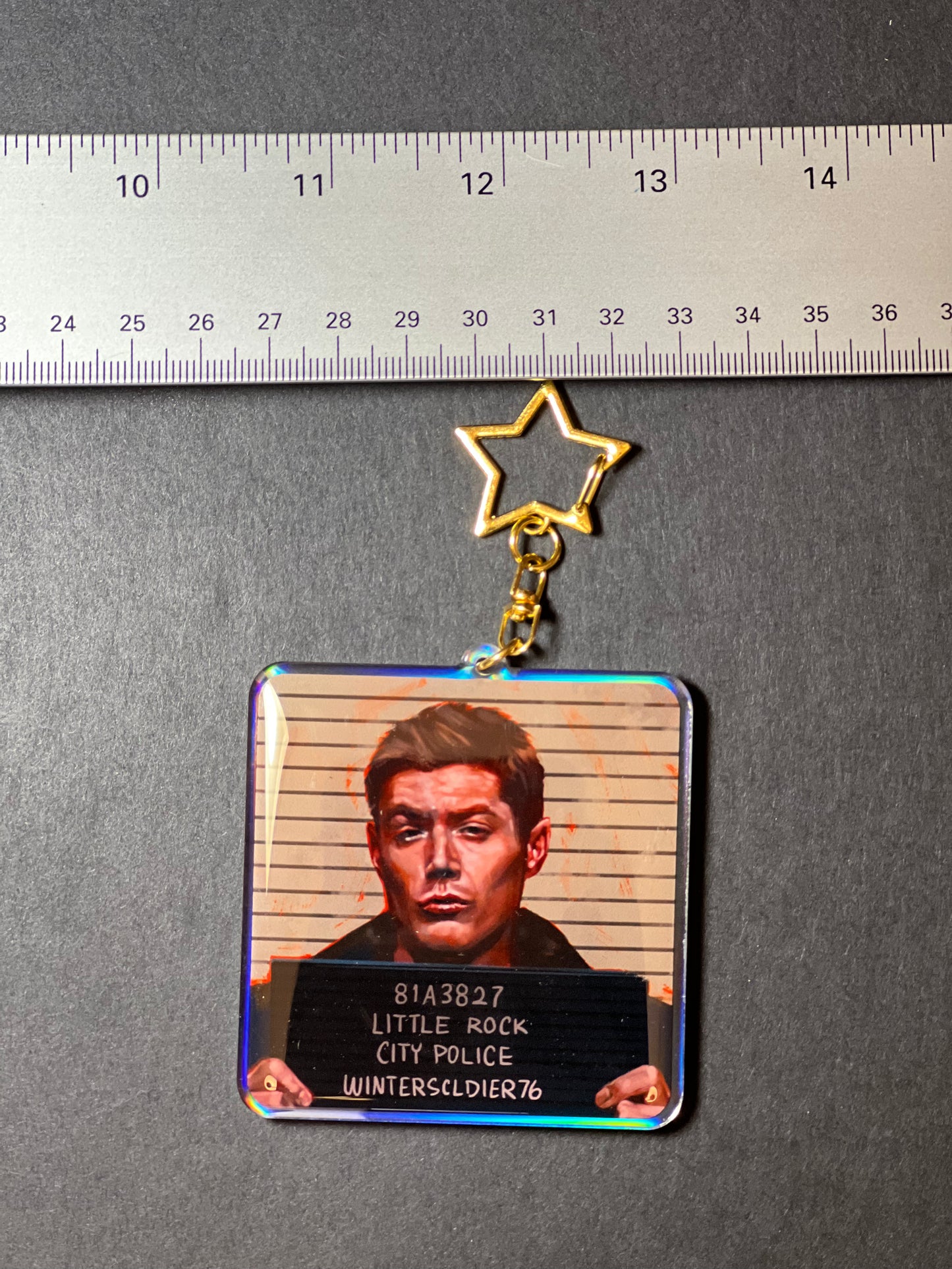 Dean Mugshot Keychain