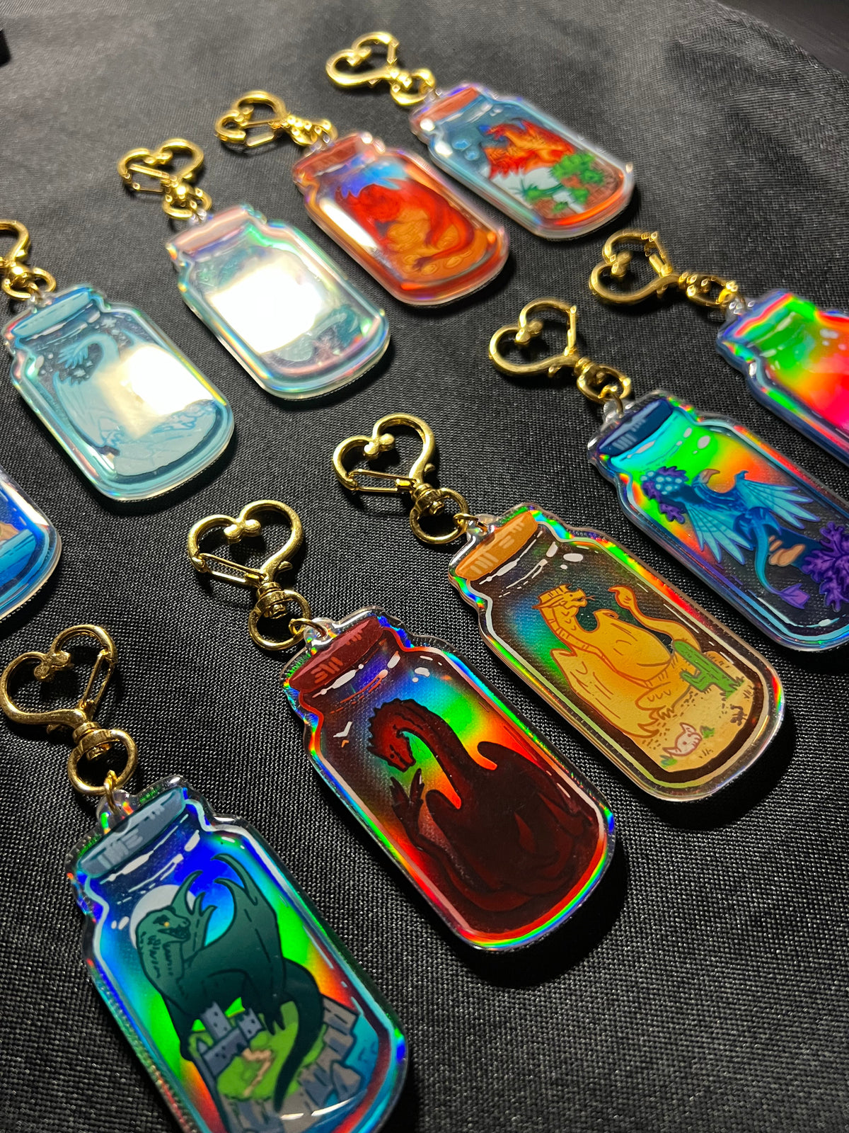 Dragon Jar Keychains