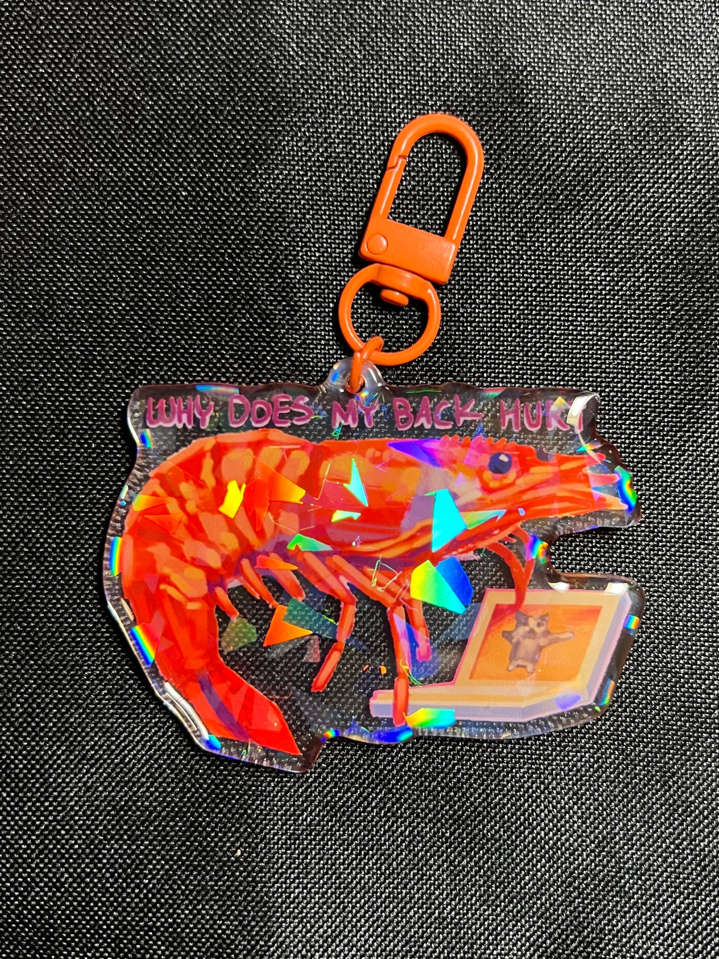 Shrimp Posture Keychain
