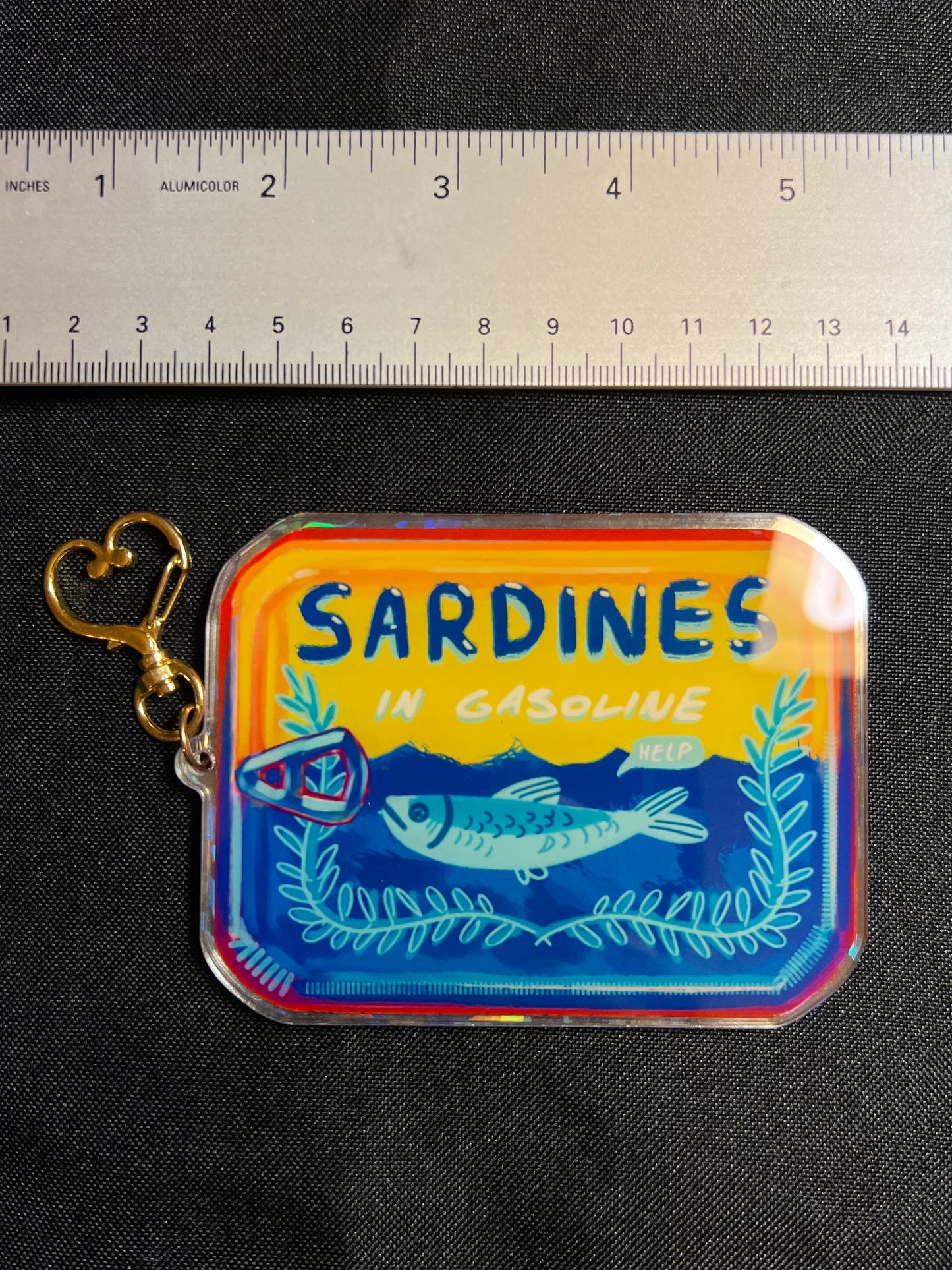 Sardines Shaker Keychain