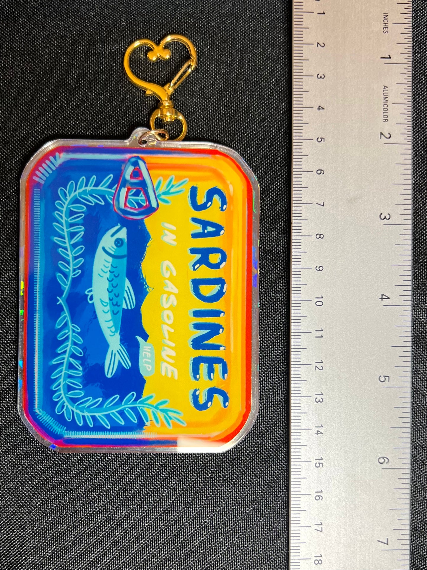 Sardines Shaker Keychain