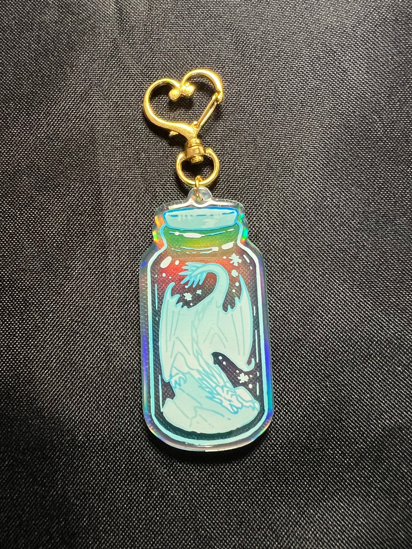 Ice Dragon Keychain