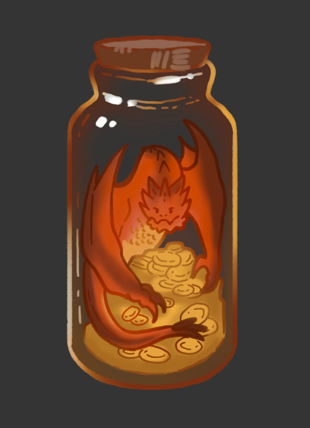 Smaug Dragon Keychain