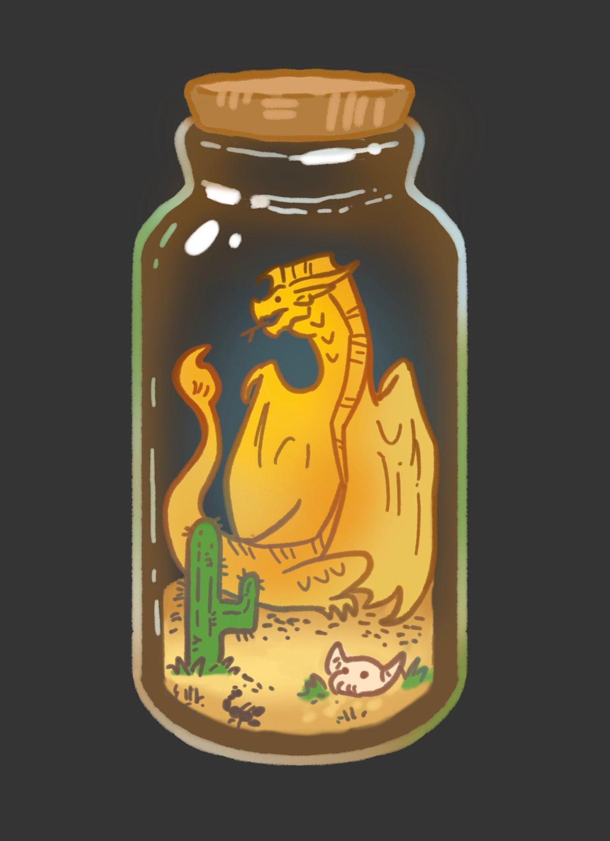 Sand Dragon Keychain
