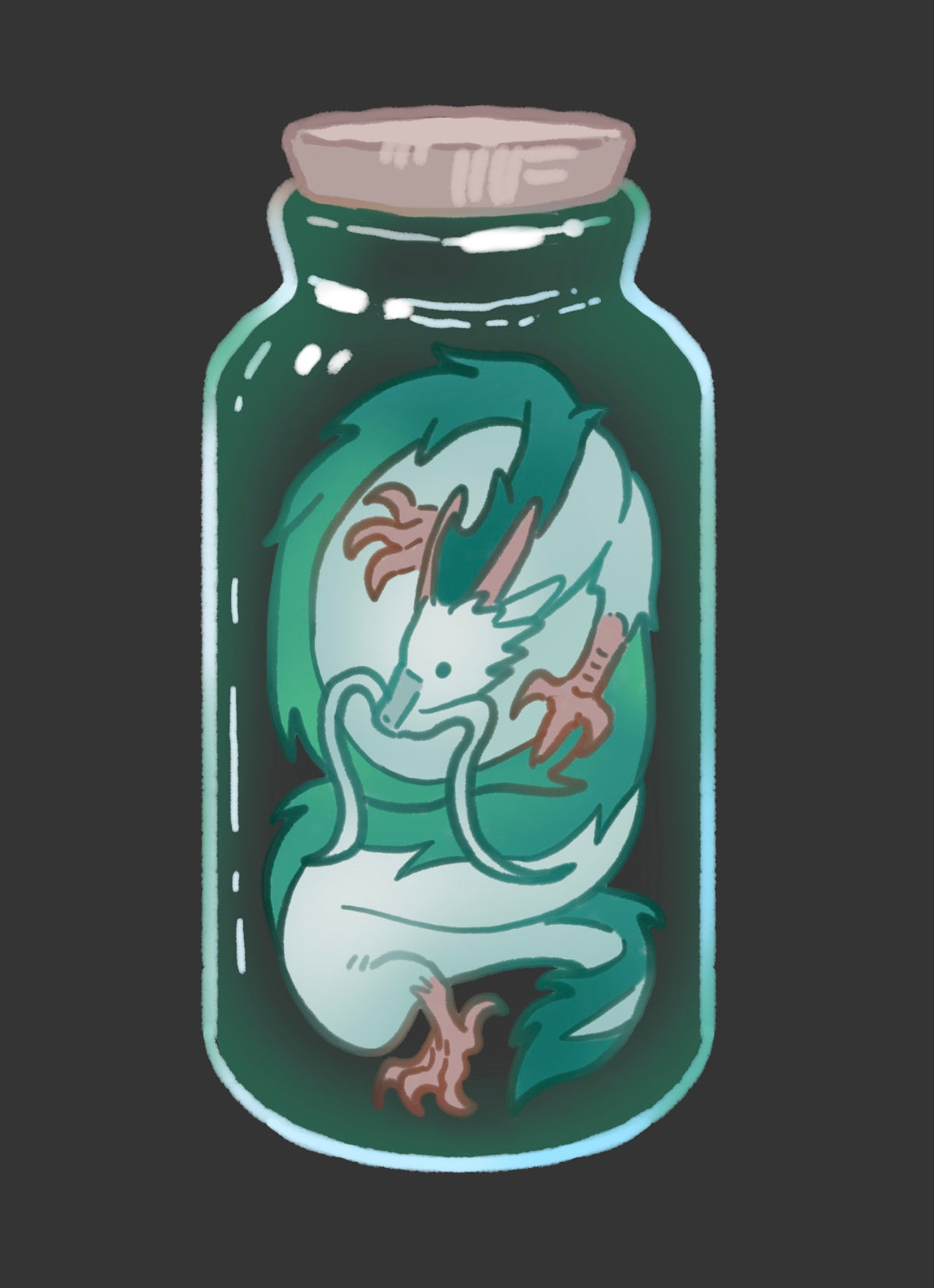 Haku Dragon Keychain