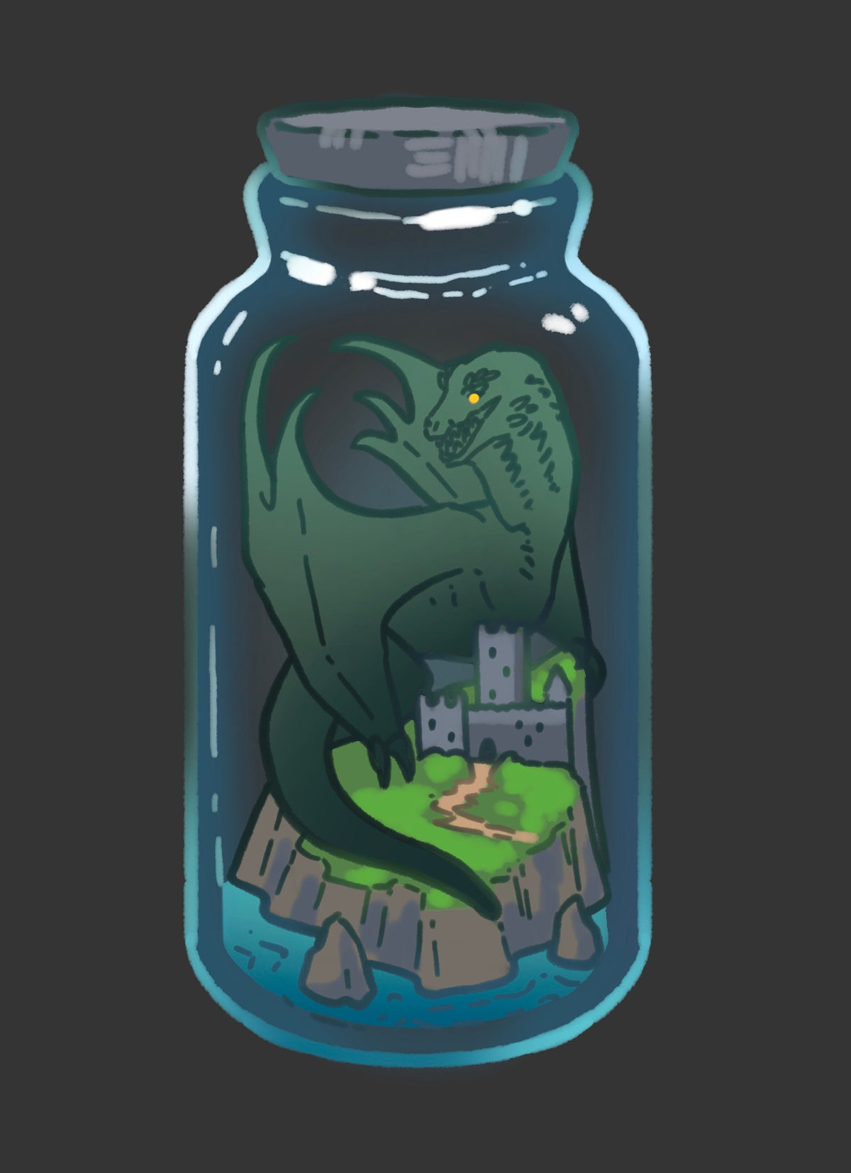 Vhagar Dragon Keychain