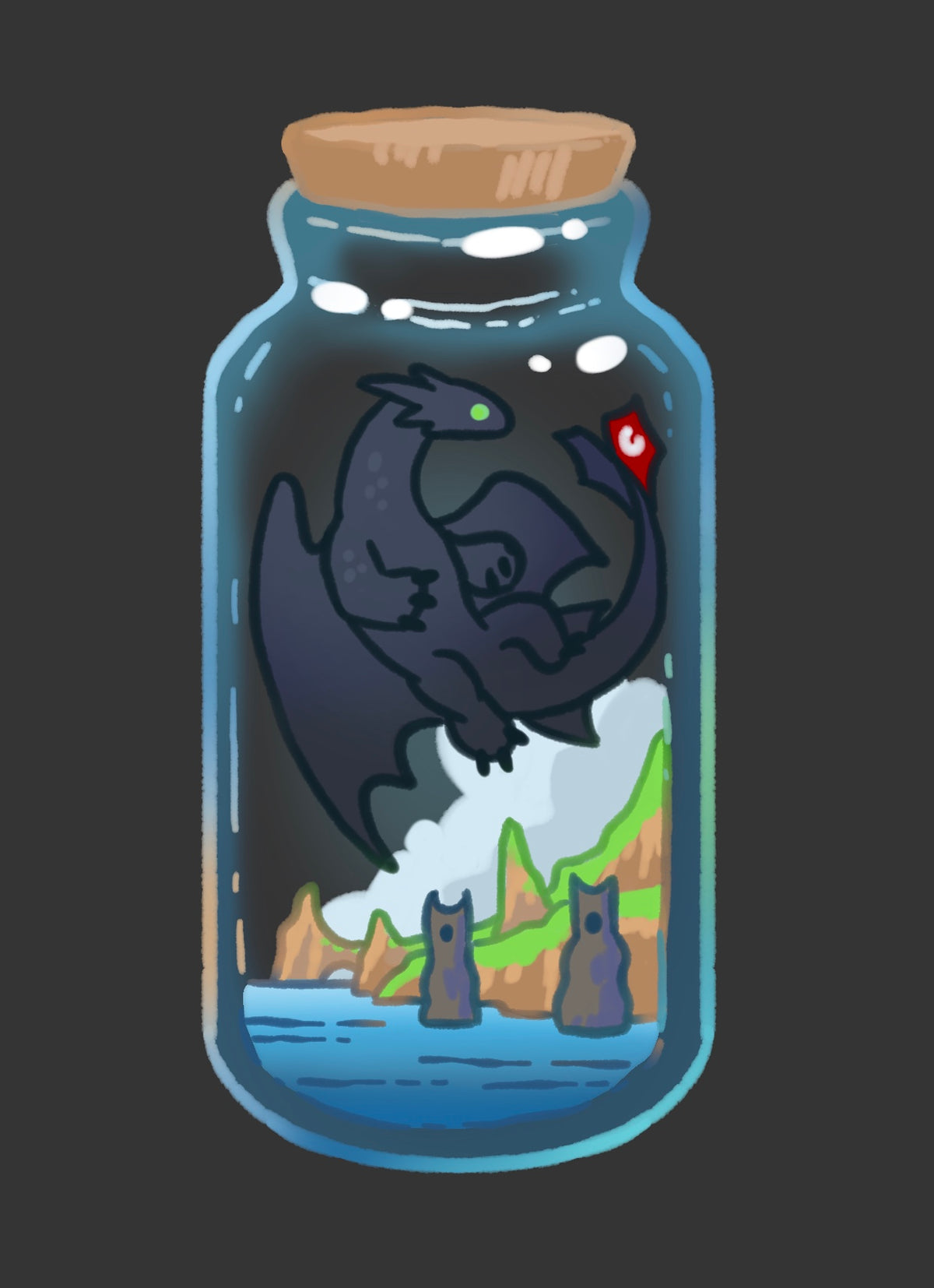 Toothless Dragon Keychain