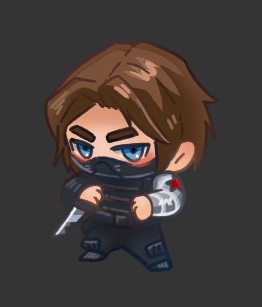 Winter Soldier (Bucky) Keychain