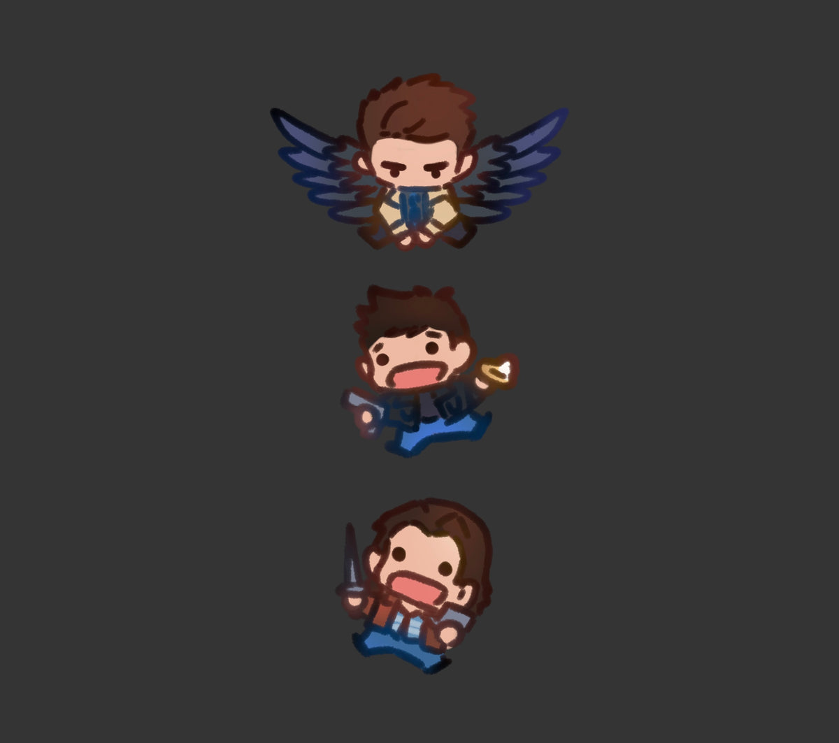 Supernatural Dangle Keychain