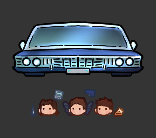 Supernatural Impala Shaker Keychain