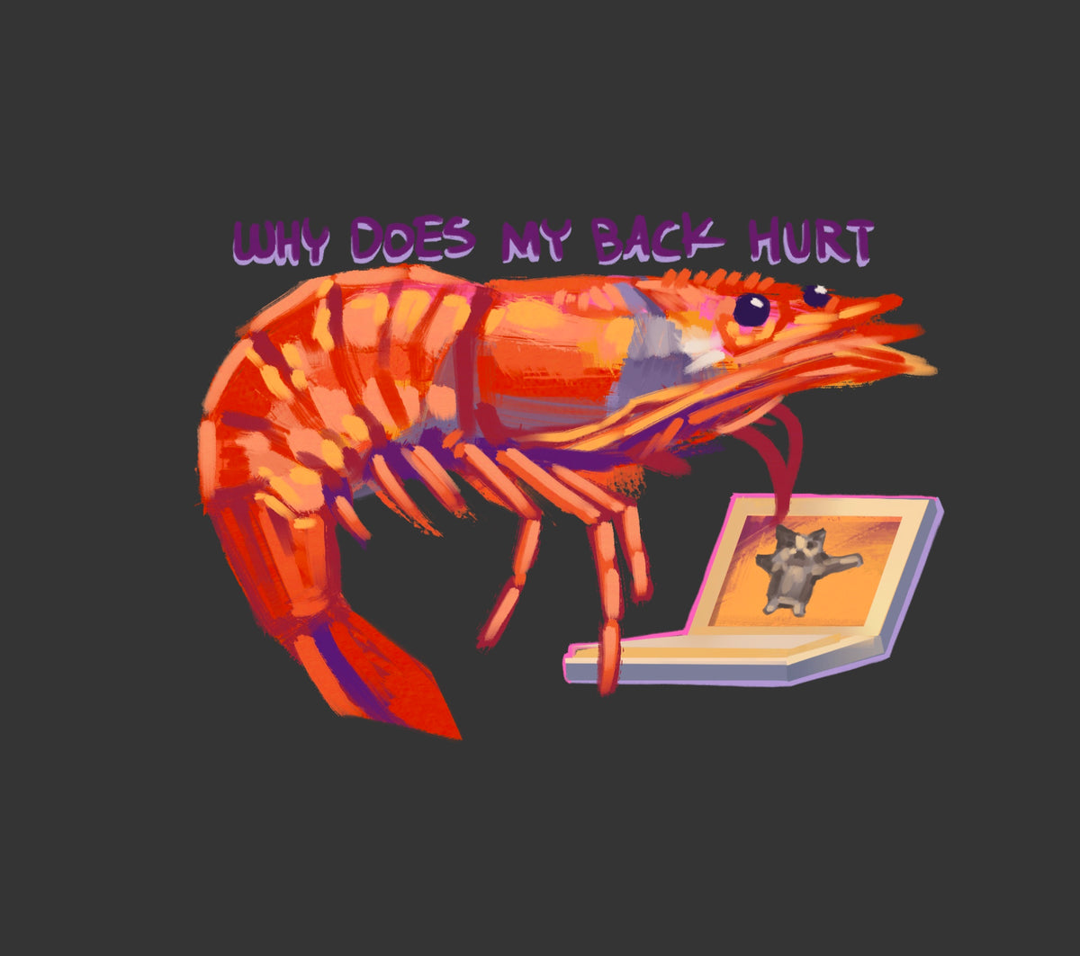 Shrimp Posture Keychain