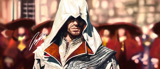 Ezio Fan Art Print